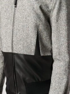 Alexander McQueen fur collar bomber jacket