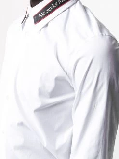 Alexander McQueen logo-tape tailored shirt