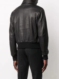 Alexander McQueen logo-patch zipped jacket