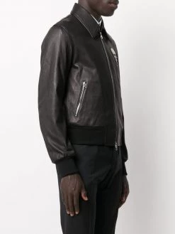 Alexander McQueen logo-patch zipped jacket