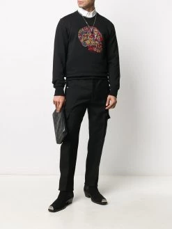 Alexander McQueen skull-embroidered sweatshirt