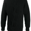 Alexander McQueen asymmetric cable-knit jumper