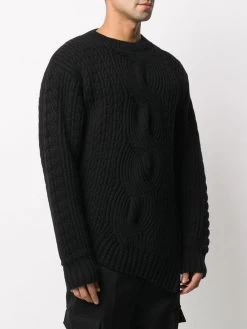 Top 10 ๐ Alexander McQueen Asymmetric cable knit jumper โจ 7 Alexander McQueen asymmetric cable-knit jumper