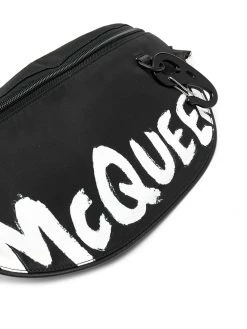 Alexander McQueen logo print belt bag