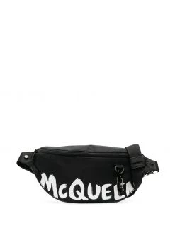 Alexander McQueen logo print belt bag