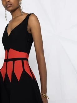 Alexander McQueen colour block knitted dress