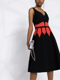 Alexander McQueen colour block knitted dress