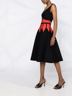 Alexander McQueen colour block knitted dress