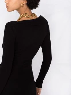 Alexander McQueen twist-detail mid-length dress