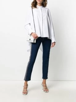 Alexander McQueen side-stripe slim-fit jeans