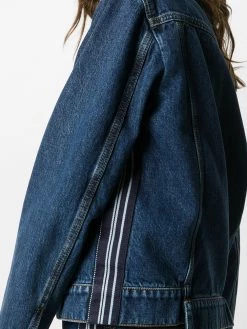 Cheap ๐ Alexander McQueen Side stripe denim jacket โญ 9 Alexander McQueen side-stripe denim jacket