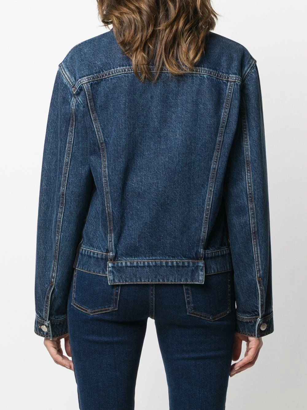 Cheap ๐ Alexander McQueen Side stripe denim jacket โญ 4 Alexander McQueen side-stripe denim jacket