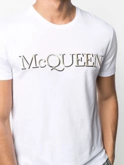 Alexander McQueen embroidered logo cotton T-shirt