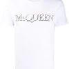 Alexander McQueen embroidered logo cotton T-shirt