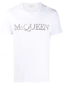 Alexander McQueen embroidered logo cotton T-shirt