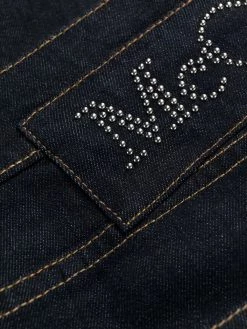 Alexander McQueen studded logo slim-fit jeans