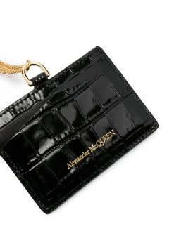 Alexander McQueen skull chain cardholder