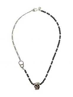 Alexander McQueen snake skull beaded necklace