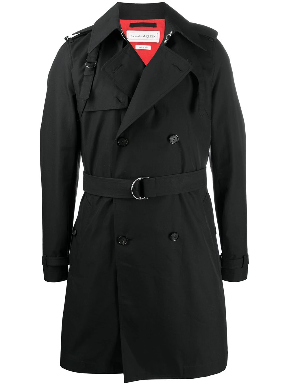 Coupon โญ Alexander McQueen Double breasted belted waist ๐งฅ coat ๐คฉ 1 Alexander McQueen double-breasted belted-waist coat