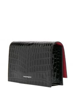 Alexander McQueen skull-embellished clutch bag