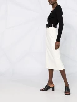 Alexander McQueen cut-out detail skirt