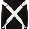 Alexander McQueen oversized argyle jumper
