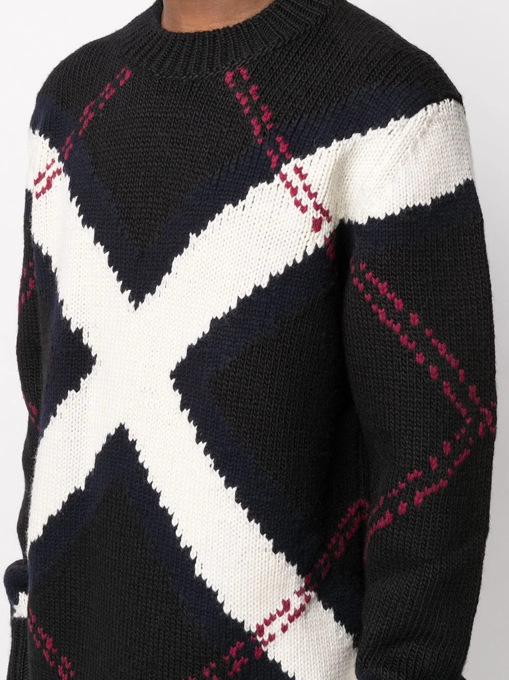 Hot Sale 👍 Alexander McQueen Oversized argyle jumper ⌛ 5 Alexander McQueen oversized argyle jumper