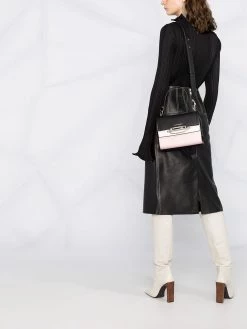 Alexander McQueen contrast panel tote bag