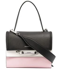 Alexander McQueen contrast panel tote bag