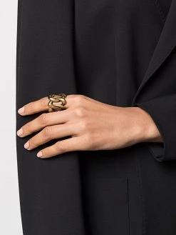 Alexander McQueen skull chain ring