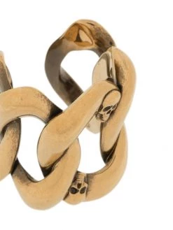 Alexander McQueen skull chain ring