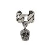 Alexander McQueen skull chain earring
