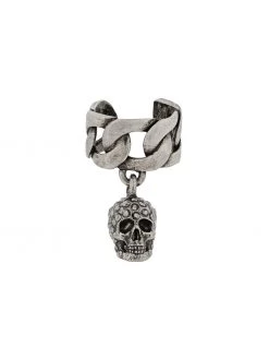 Alexander McQueen skull chain earring