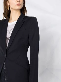 Alexander McQueen peak-lapel single-breasted blazer