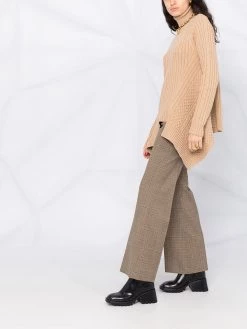 Alexander McQueen asymmetric hem knitted roll neck