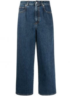 Alexander McQueen wide-leg cropped jeans