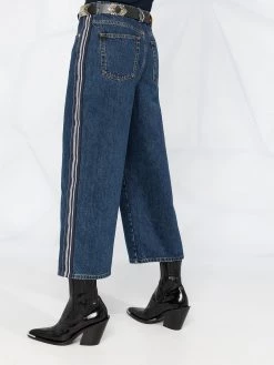 Alexander McQueen wide-leg cropped jeans