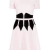 Alexander McQueen colour-block flared dress