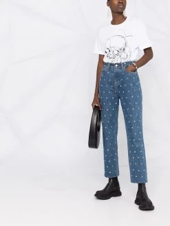 Alexander McQueen skull motif logo T-shirt