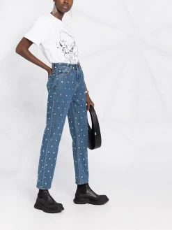 Alexander McQueen skull motif logo T-shirt