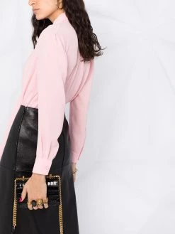 Alexander McQueen scarf-style long-sleeved blouse