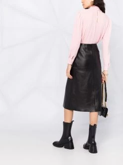 Alexander McQueen scarf-style long-sleeved blouse