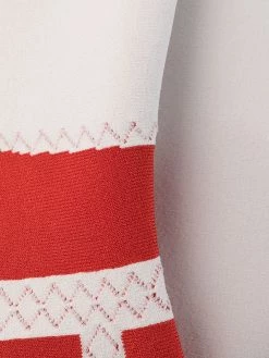 Alexander McQueen two-tone fitted dress