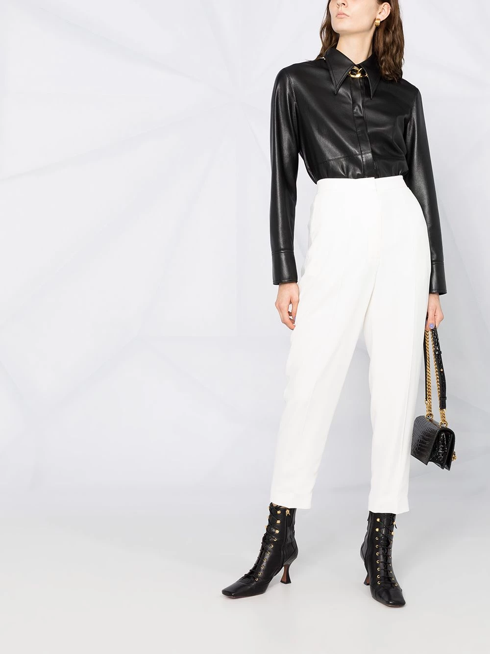 Hot Sale 😍 Alexander McQueen High waisted cropped trousers 🤩 2 Alexander McQueen high-waisted cropped trousers