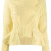 Alexander McQueen cowl neck ribbed jumper