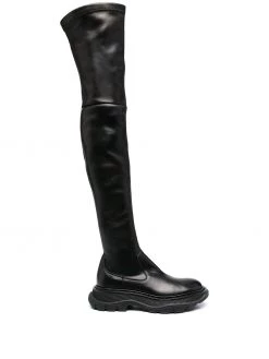 Alexander McQueen long leather boots