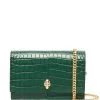 Alexander McQueen crocodile effect crossbody bag