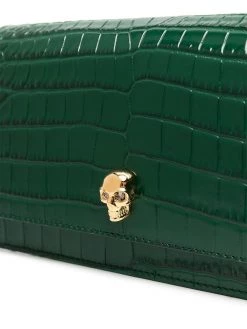 Alexander McQueen crocodile effect crossbody bag