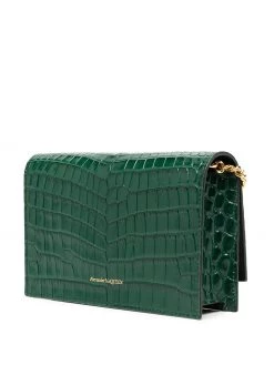 Alexander McQueen crocodile effect crossbody bag