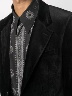 Alexander McQueen velvet single-breasted blazer